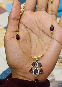 Elegant Amethyst &amp; Pearl Necklace