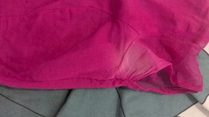 Pink &amp; Yellow Soft Fabric Saree With Blouse