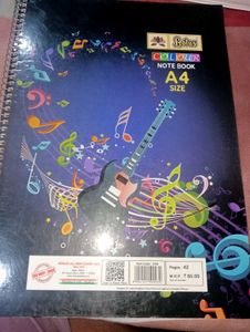 Citizen Spiral Plain Page Notebook + A4 Size Sheet