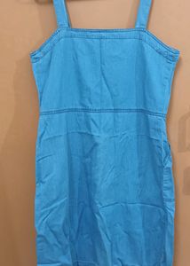 Sleeveless Denim Dress/ Frock