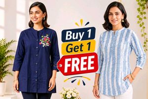 Stylish Embroidered & Striped Kurtas