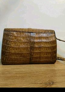 Vintage Crocodile Leather Crossbody Bag✨