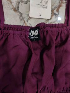 Purple princess crop top