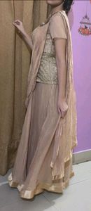 Beige beautiful gown