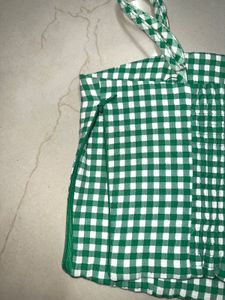 Green Checkered top