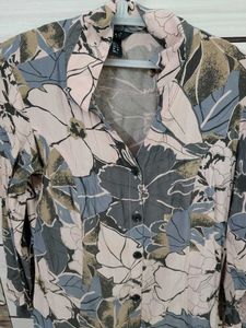 Retro Floral Button-Down Shirt