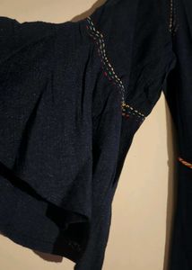 Elegant Navy Blue Ethnic Gown