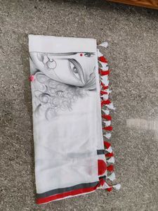 Hand-Painted Saree (DURGA MAATHA)