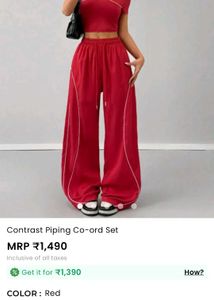 Red Tracksuit Set