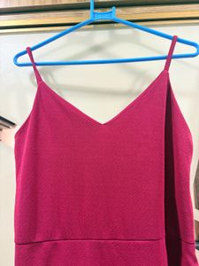 Red Sleevless Maxi dress