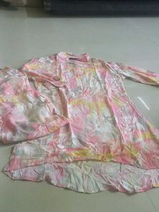 Pretty Pink Floral Kurta Set