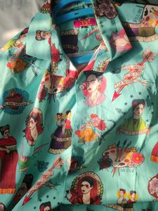 Print Button-Up Shirt