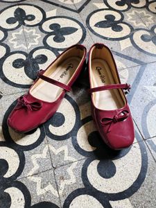 Elegant Red Patent Ballet Flats,🎀❤️
