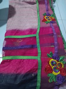 " Discount Offer"Net Saree With Blouse