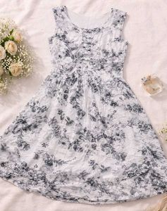 cute white floral dress 🌼✨
