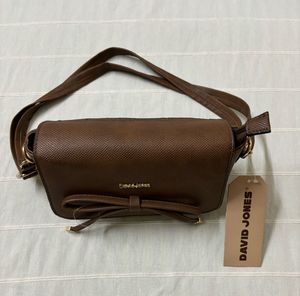 🆕David Jones Brown Handbag/Sling Bag