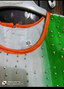 Kids Tricolor Party Dress