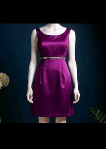 Elegant Purple Party Dress