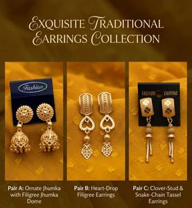 Exquisite Artificial Traditional Earrings Collecti