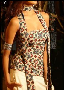 Bohemian y2k Tube Top & Scarf