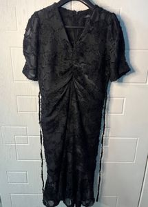 Elegant Black Midi Dress