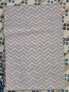 Grey &amp; Pink unstitched set free size