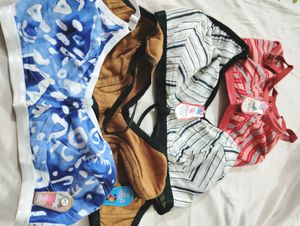 34"Cotton Bras Setof 4