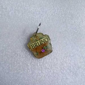 6 Pre-made Pet ID Tags (vintage look)