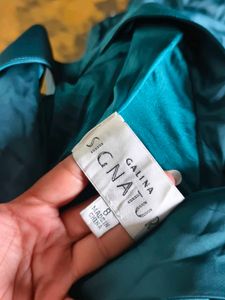 I. Elegant Teal Green Formal Evening Gown