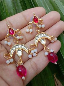 rajputi Designer Chandbali Earrings