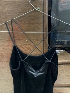 Black Velvet Mini Dress