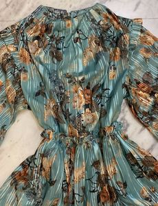 Elegant Floral Print Maxi Dress