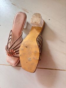 Sparkly Embellished Block Heels