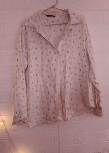 Chic Printed Button-Up Shirt