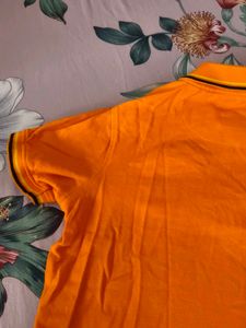 Allen Solly Orange Polo T-Shirt