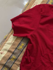 Allen Solly Red Textured Top