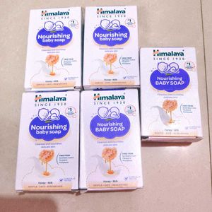 COMBO OF 5 Himalaya Nourishing Baby Soap 75 Gm EAC