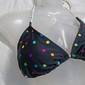 ⭐ Cute Polka Dot Bikini Top