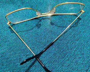 Stylish Classic Gold Rim Eyeglasses