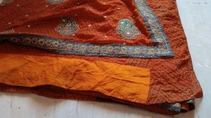 Beautiful Red Embroidered Saree