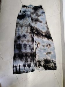 Unique Tie-Dye Shirt Dress with Embellishments