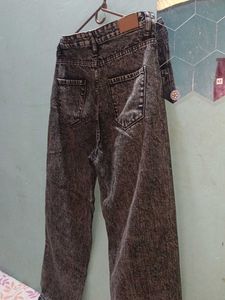 Acid Wash Wide Leg Jeans
