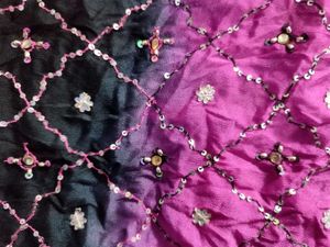 Black &amp; Pink dupatta