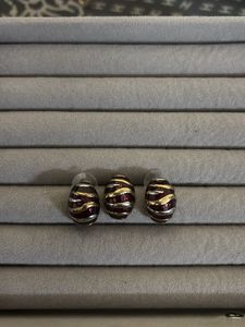 Elegant BAZA Vintage Tone Earrings with doller