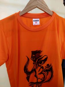 Beautiful Orange Shiv Ji Tshirt