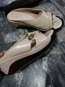 Elegant Beige Slip-On Sandals