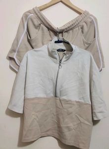Nude & White Co-ord Set For 38 Bust