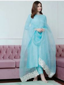 Stunning Blue Kurta Set with Dupatta