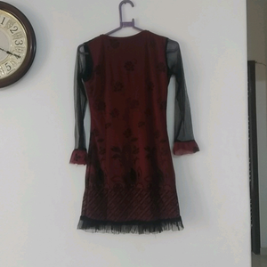 gorgeous party wear net tunic top