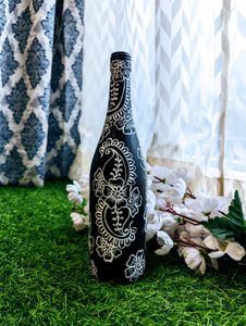 Hand-Painted Decorative Bottle Vase